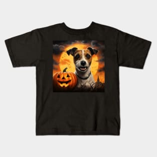 Jack Russell terrier Halloween Kids T-Shirt